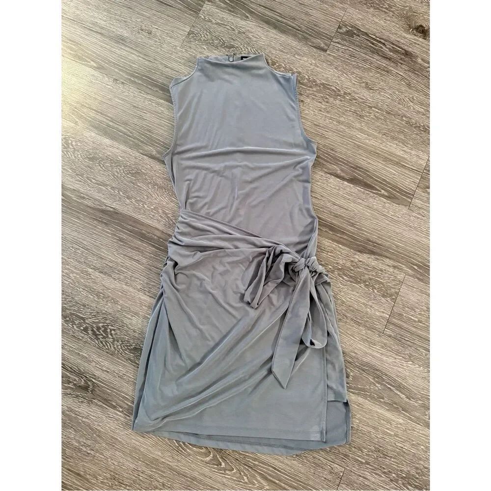 Good American Sandwashed Jersey Wrap Dress